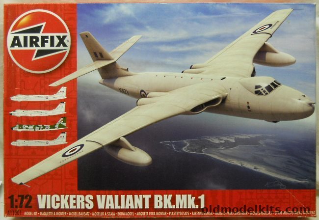 Airfix 1/72 Vickers Valiant Bk.Mk.1 Bomber, A11001 plastic model kit